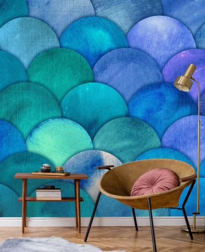 blue mermaid scales wallpaper blue mermaid scales wallpaper