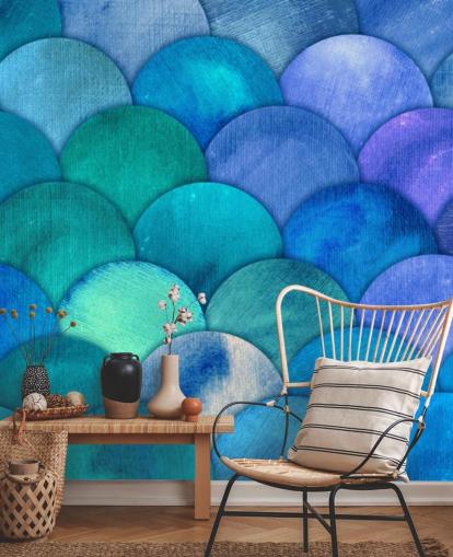 blue mermaid scales wallpaper blue mermaid scales wallpaper