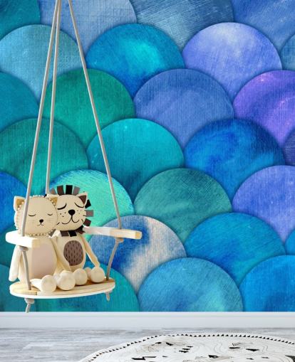 blue mermaid scales wallpaper blue mermaid scales wallpaper