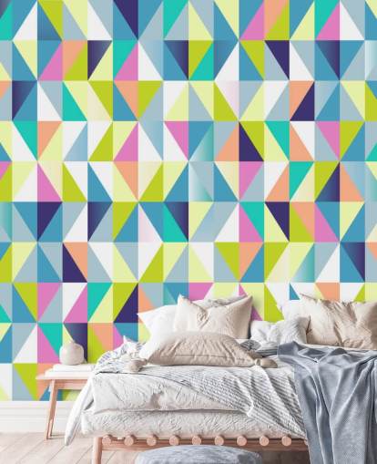 Apex Pastel Geometric Wall Mural