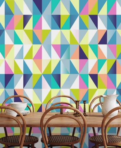 Décoration murale géométrique Apex Pastel
