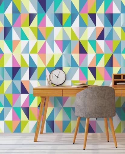 Apex Pastel Geometric Wall Mural