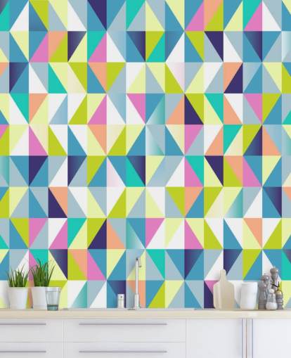 Apex Pastel Geometric Wall Mural