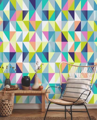 Apex Pastel Geometric Wall Mural