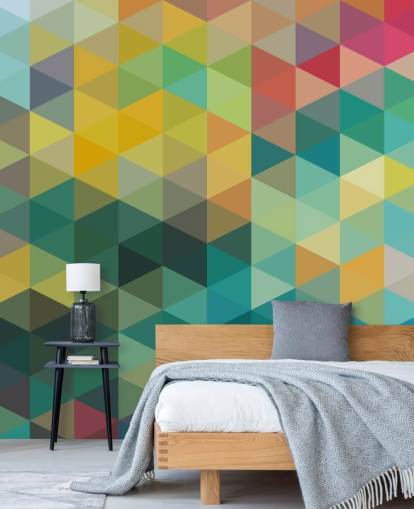 Bunte Töne Geometrische Tapete Bunte Töne Geometrische Tapete