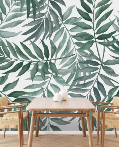grönt och vitt blad tapeter grönt och vitt blad tapeter