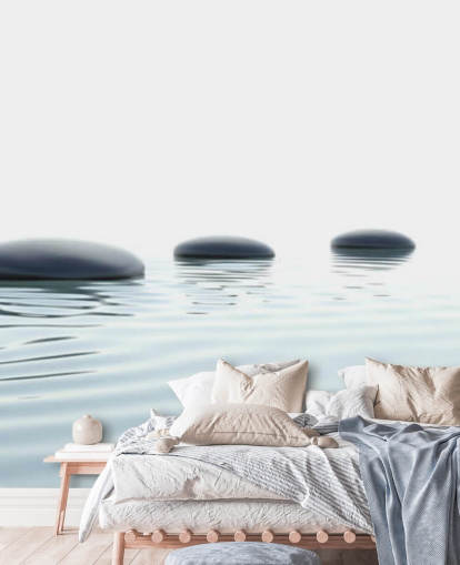 Fondo de pantalla Aguas tranquilas con peldaños lisos