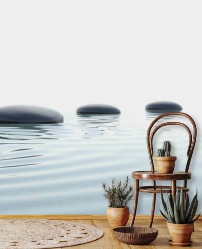 Kalm Waters met glad stepping stones behang Kalm Waters met glad stepping stones behang