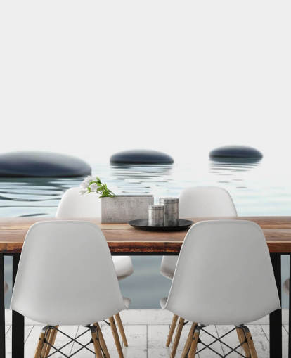 Fondo de pantalla Aguas tranquilas con peldaños lisos