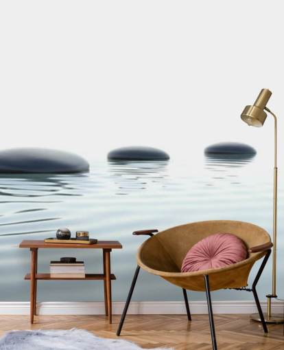 Kalm Waters met glad stepping stones behang Kalm Waters met glad stepping stones behang