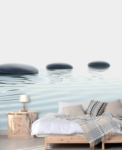 Fondo de pantalla Aguas tranquilas con peldaños lisos