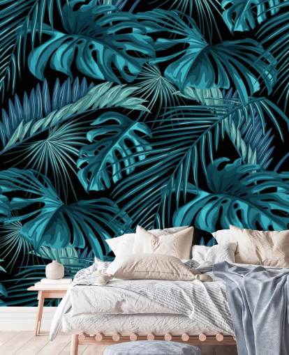 Tropical Leaves Wallpaper Mural