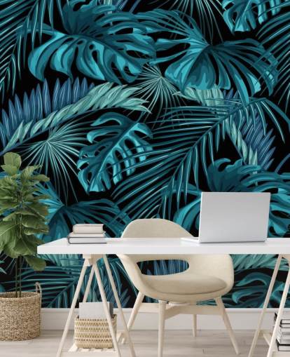 Tropical Leaves Wallpaper Mural