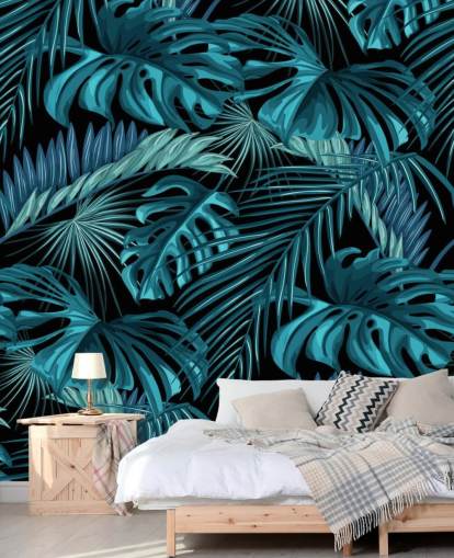 Papier peint feuilles tropicales Papier peint feuilles tropicales