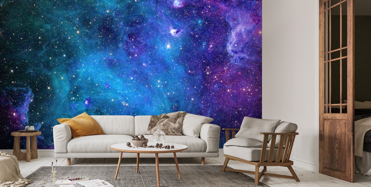 Self-Adhesive Fantasy Space Galaxy Wallpaper Mural, Custom Sizes