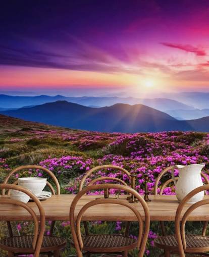 Carta da parati murale con mondo viola