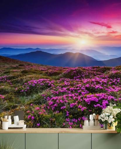 Purple World Wallpaper Mural