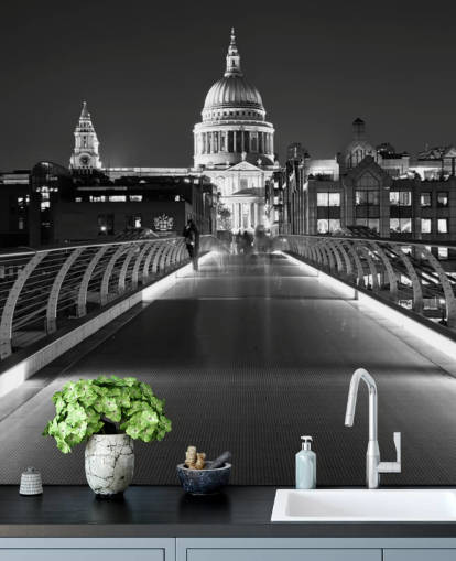 Millenium Bridge achtergrond Millenium Bridge achtergrond