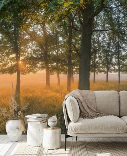 Trees and Sunrise Wallpaper