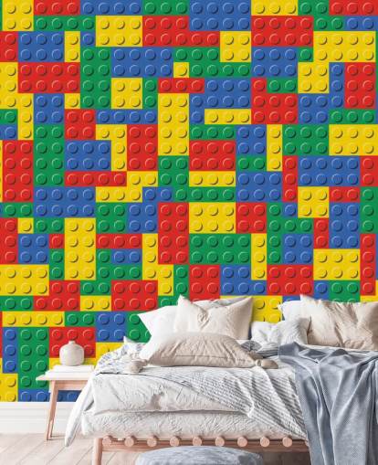 bunte Lego-Steine Tapete