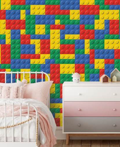 papel pintado de ladrillos de lego colorido papel pintado de ladrillos de lego colorido