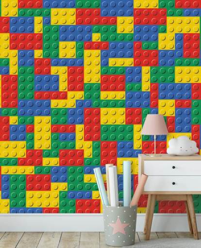 bunte Lego-Steine Tapete