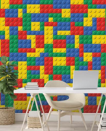bunte Lego-Steine Tapete