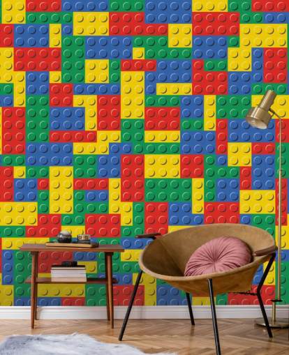 papel pintado de ladrillos de lego colorido papel pintado de ladrillos de lego colorido