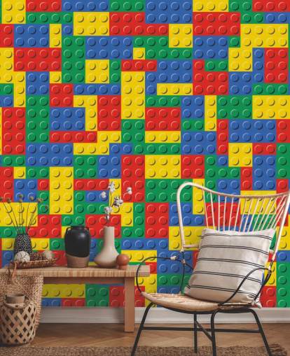 papel pintado de ladrillos de lego colorido papel pintado de ladrillos de lego colorido