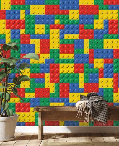 papel pintado de ladrillos de lego colorido papel pintado de ladrillos de lego colorido