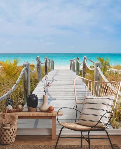 Papel de parede Caribbean Beach Boardwalk