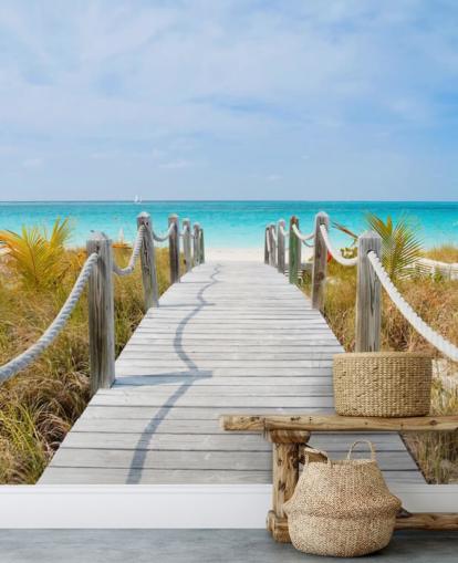 Papel de parede Caribbean Beach Boardwalk