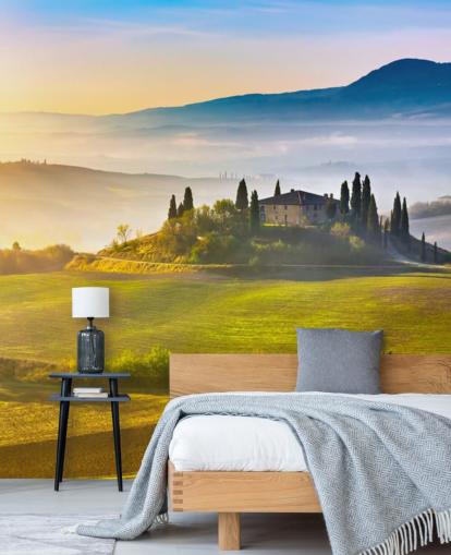 Papier Peint Fresque Toscane Italie