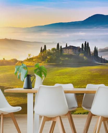 Decorazione murale con Italia Toscana