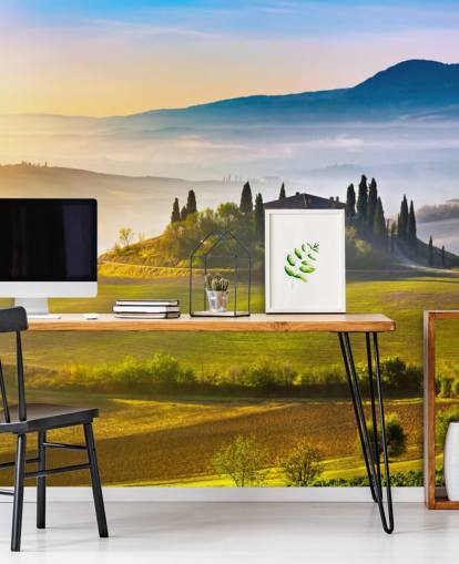 Decorazione murale con Italia Toscana