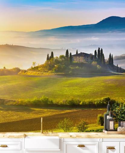 Decorazione murale con Italia Toscana Decorazione murale con Italia Toscana