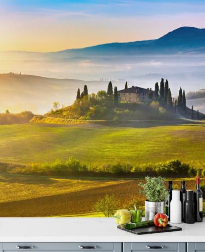 Papier Peint Fresque Toscane Italie