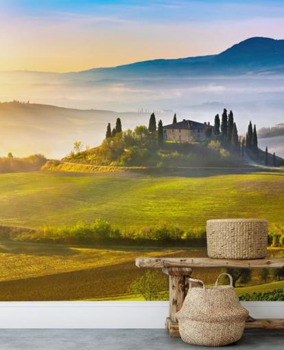 Decorazione murale con Italia Toscana