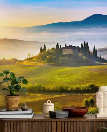 Papier Peint Fresque Toscane Italie