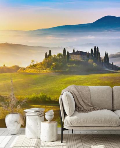 Decorazione murale con Italia Toscana