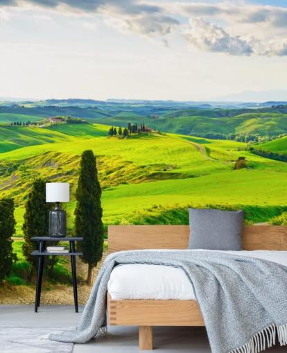 Tuscan Fields Italy Wall Mural