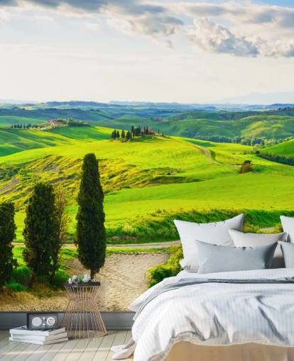 Tuscan Fields Italy Wall Mural