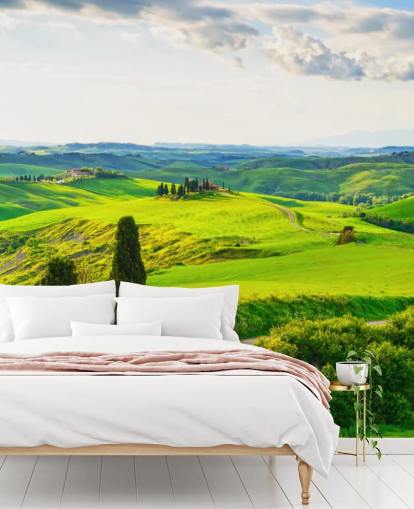 Tuscan Fields Italy Wall Mural