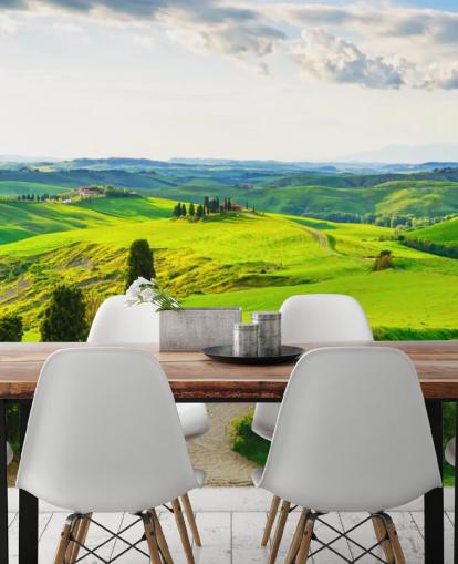 Tuscan Fields Italy Wall Mural