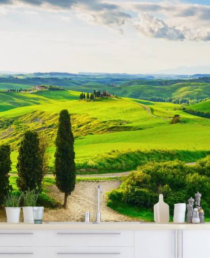 Tuscan Fields Italy Wall Mural Tuscan Fields Italy Wall Mural