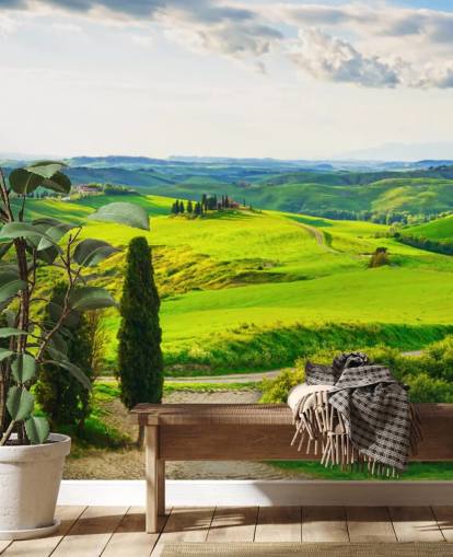 Mural de pared Campos toscanos Italia