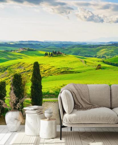 Tuscan Fields Italy Wall Mural