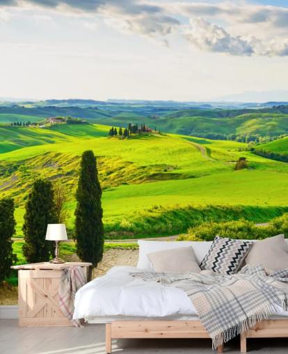 Tuscan Fields Italy Wall Mural