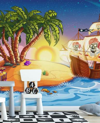 Ilha Pirata e Mural do Navio Ilha Pirata e Mural do Navio