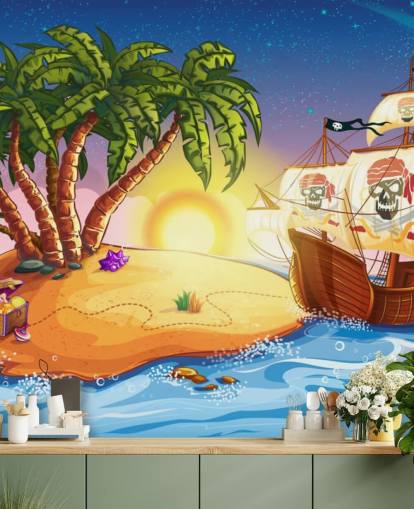 Ilha Pirata e Mural do Navio Ilha Pirata e Mural do Navio